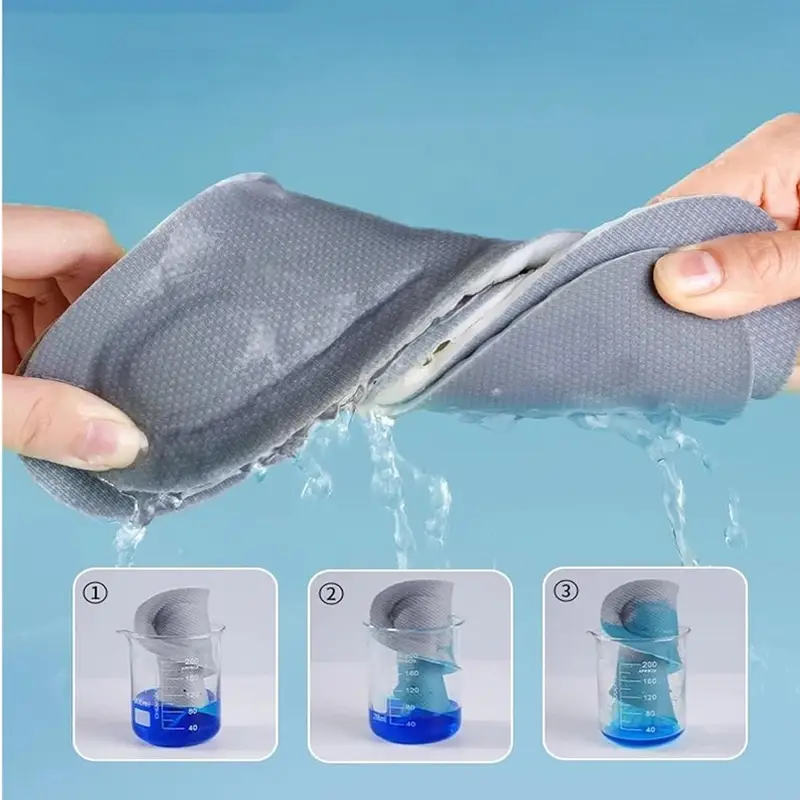 technology insoles super soft ultra comfortable acupressure massage insoles for sports shoes breathable mesh design with ergonomic arch support white blue ideal for running walking comfortable walking shoes ergonomic insole design breathable insole Product details 7