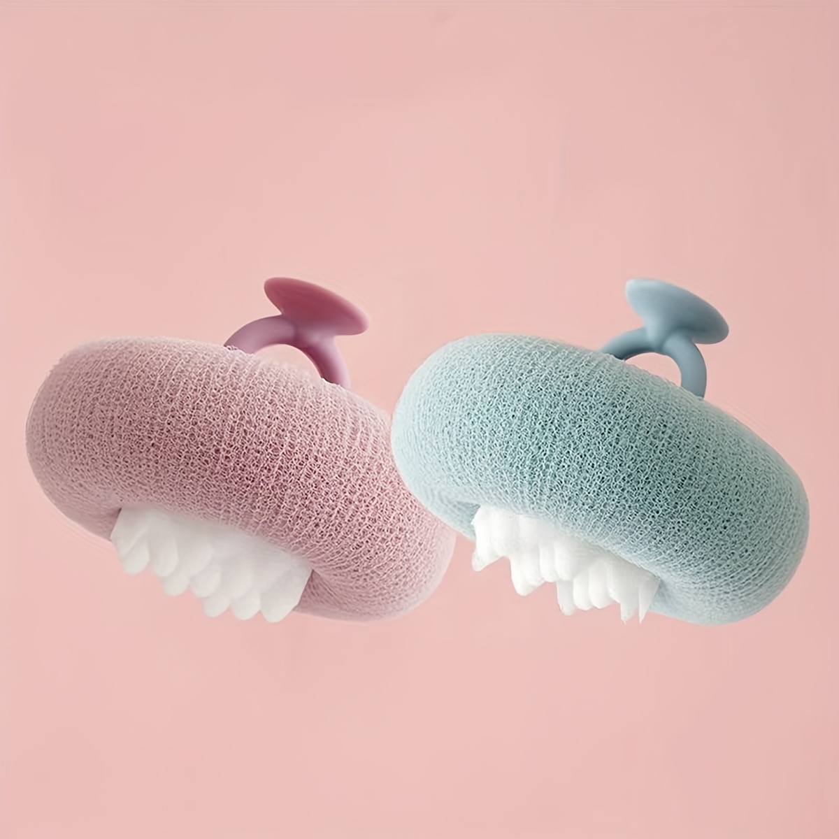 Sprchová guľa s prísavkou na slnečnice, exfoliačná špongia