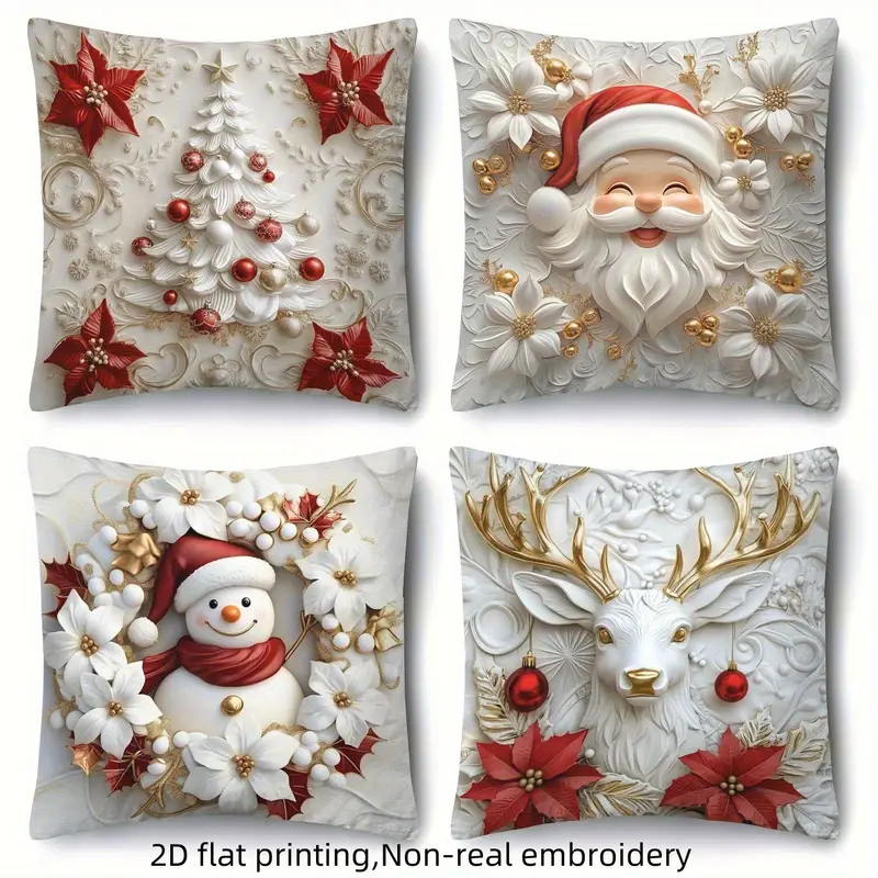 Christmas Themed Cushion Cover