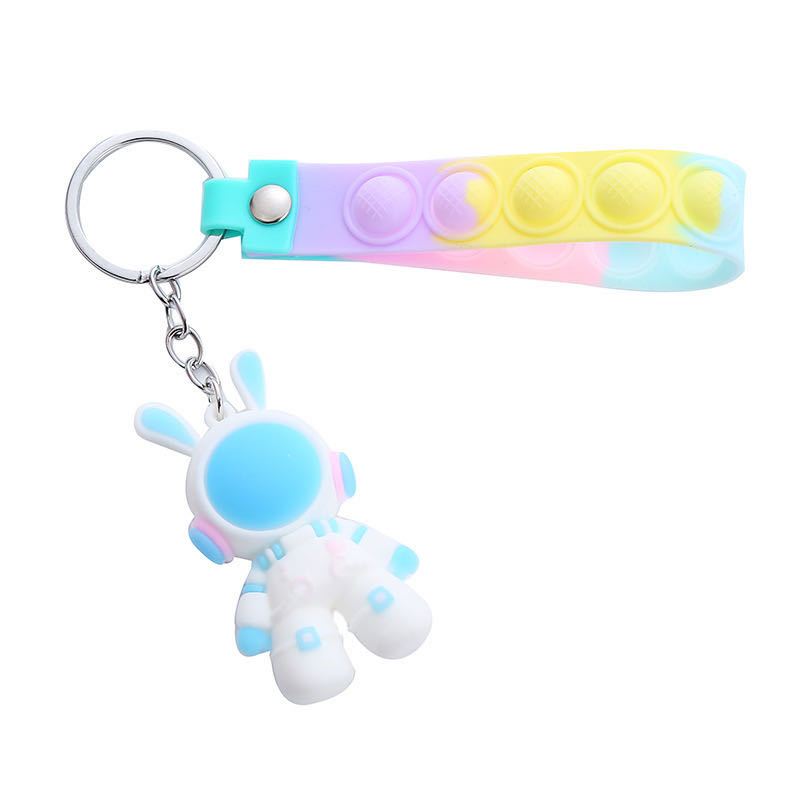 Space Rabbit Pimp Keychain