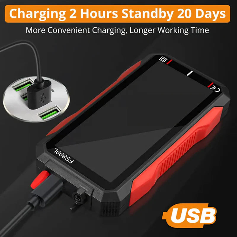 Dobíjací digitálny multimeter s USB - True RMS, automatické prepínanie rozsahu a podsvietený LCD displej, CAT III 1000V