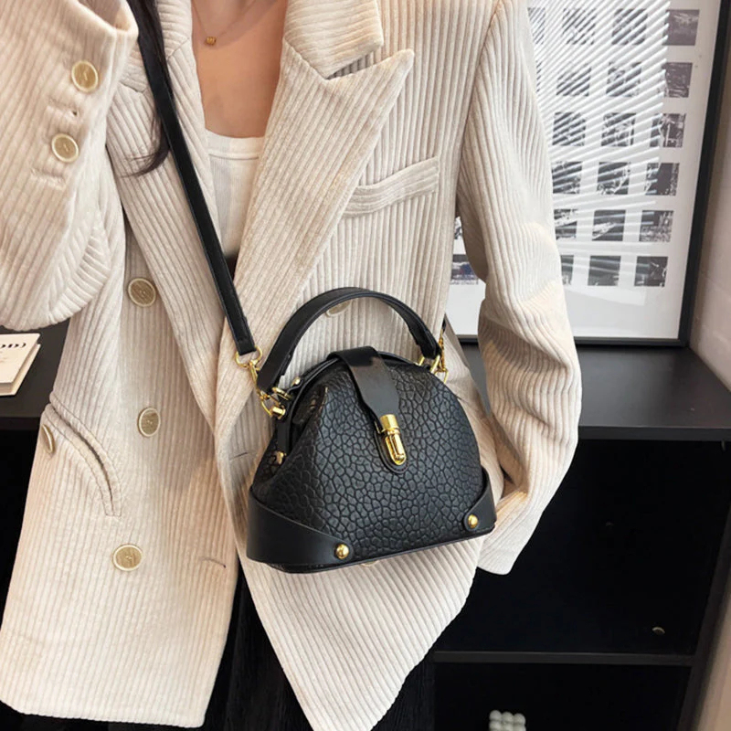 Módna farebne blokovaná kabelka cez telo