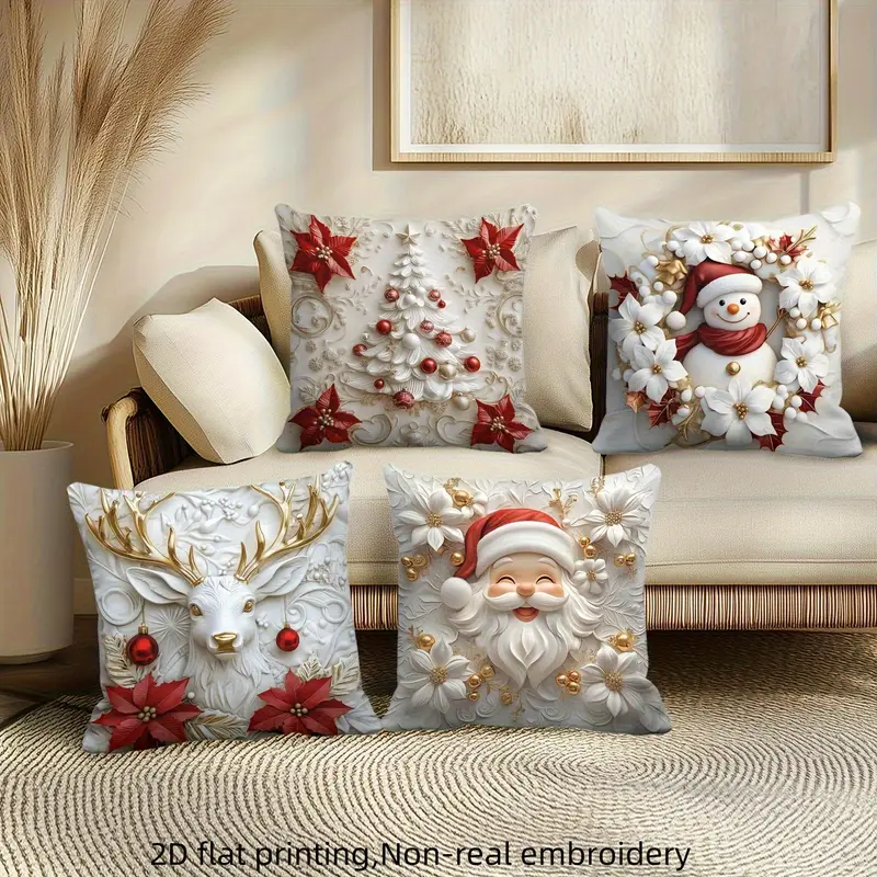Christmas Themed Cushion Cover