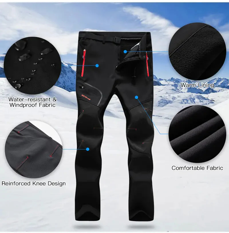 Vetruodolné turistické nohavice veľkej veľkosti👖