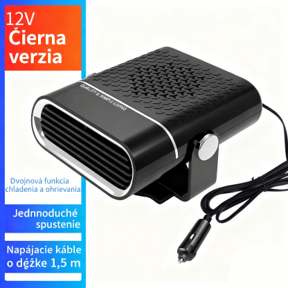 🚗🔥 Prenosný ohrievač a ventilátor do auta 2 v 1 - 360 ° rotácie, rýchle rozmrazovanie, kúrenie a chladenie, ultratichý a jednoduchý pre všetky ročné obdobia!