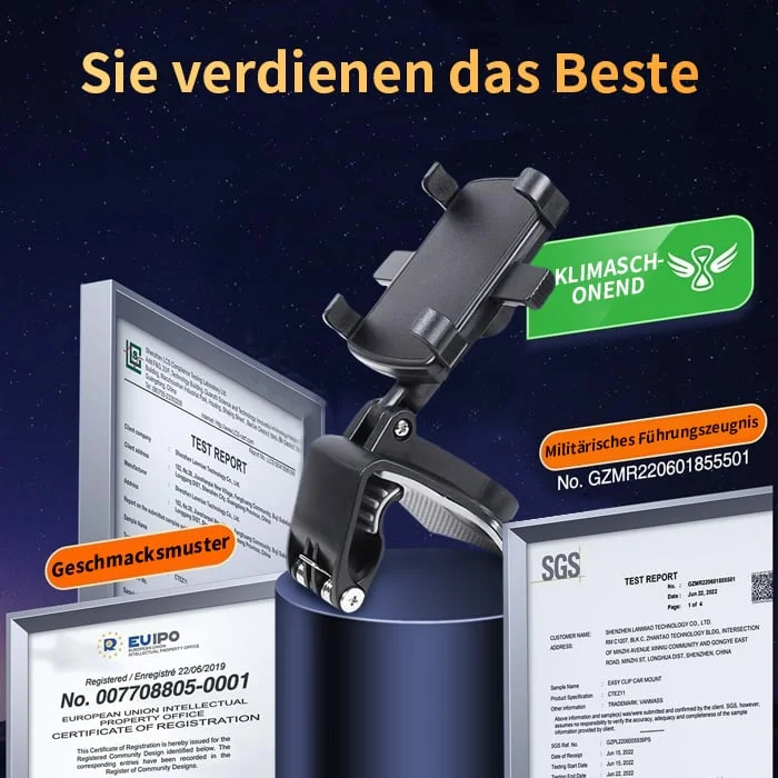 360°Regulowany uchwyt na telefon na deskę rozdzielczą samochodu