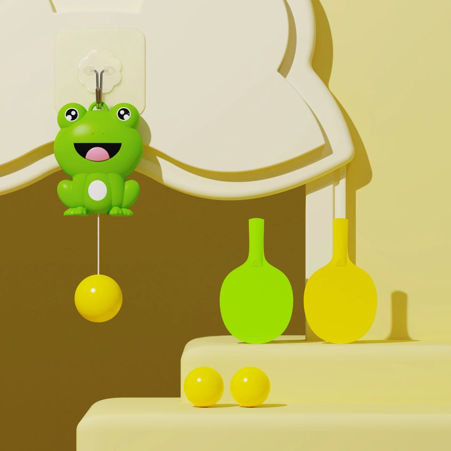 Tréningová sada na stolný tenis na zavesenie v interiéri