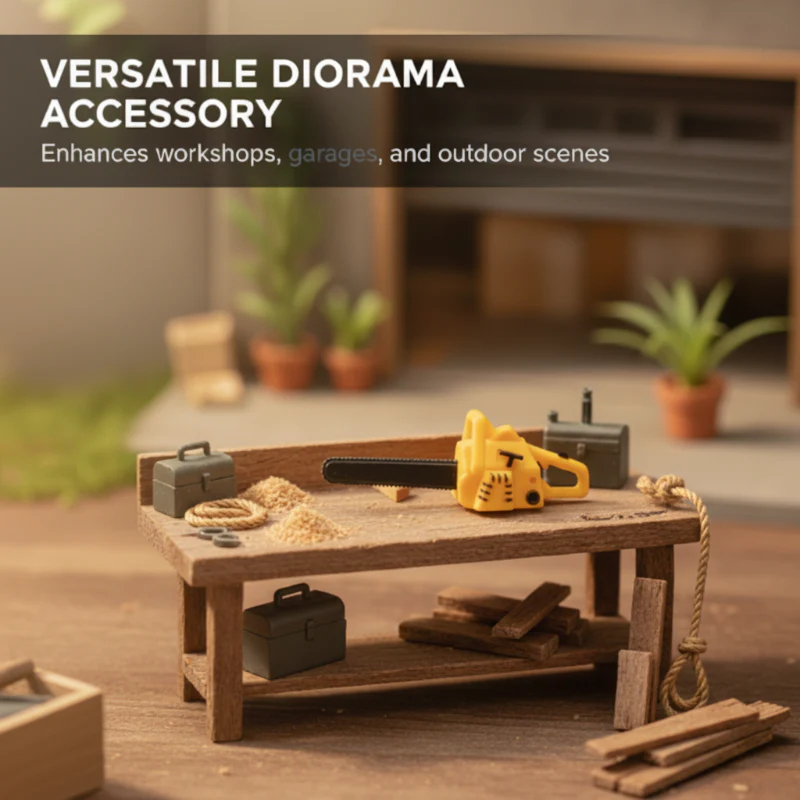 Stylowy model miniaturowej piły łańcuchowej