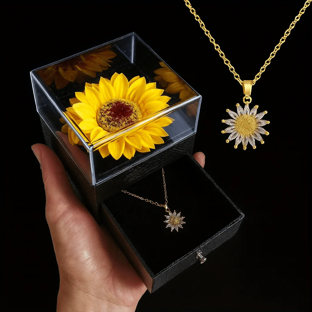 Artificial Flower Sunflower Necklace