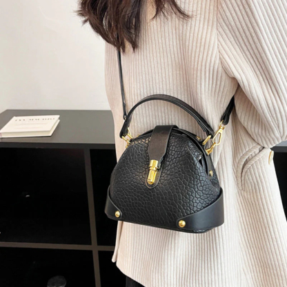 Módna farebne blokovaná kabelka cez telo