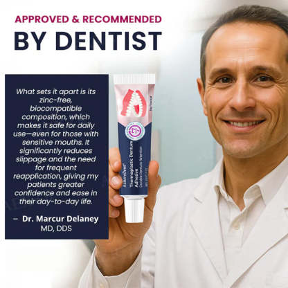 😁Termoplastické lepidlo na zubné protézy AdhereDent, odolná retencia zubných protéz 😁