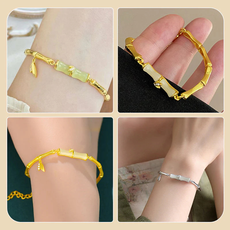 Dámsky bambusový náramok s retiazkou 📿💦