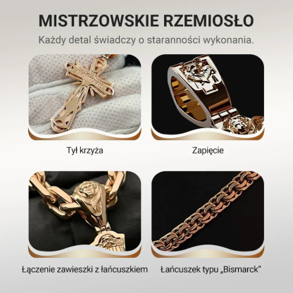 Naszyjnik z zawieszką przedstawiającą Jezusa