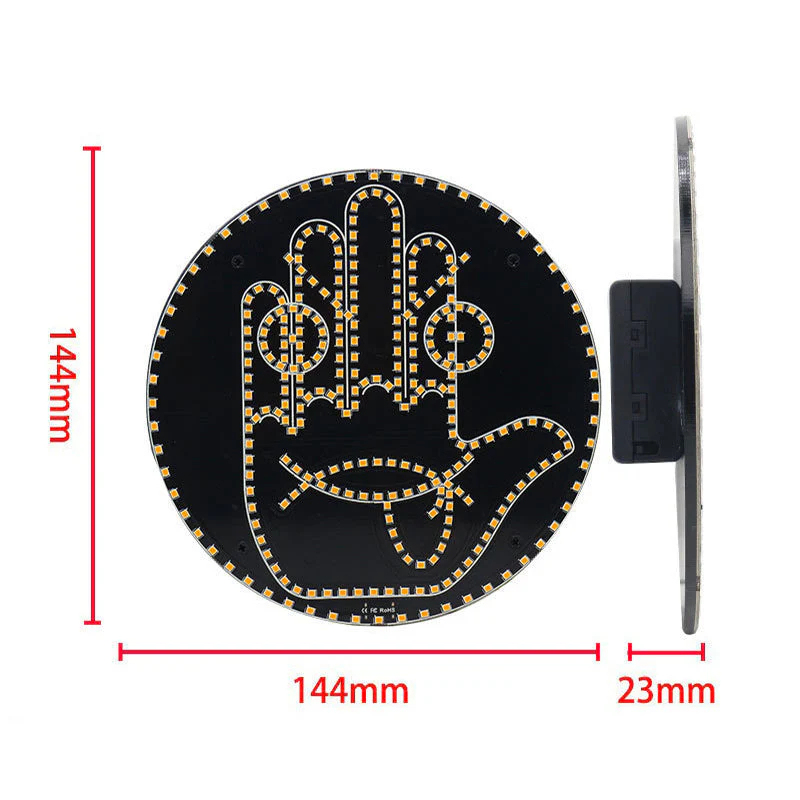 LED svetlo pre výraz a gestá na zadné okno auta 😎