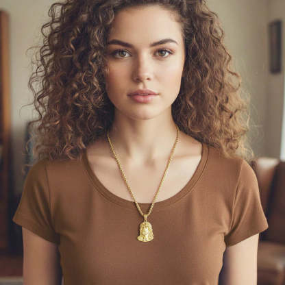 Náhrdelník s príveskom zobrazujúcim obraz Ježiša