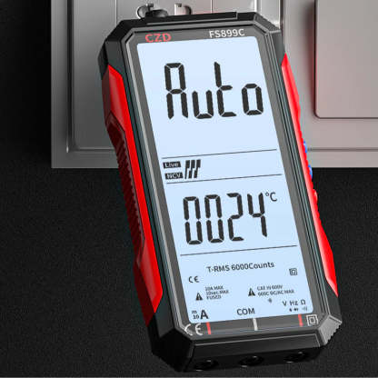 Dobíjací digitálny multimeter s USB - True RMS, automatické prepínanie rozsahu a podsvietený LCD displej, CAT III 1000V