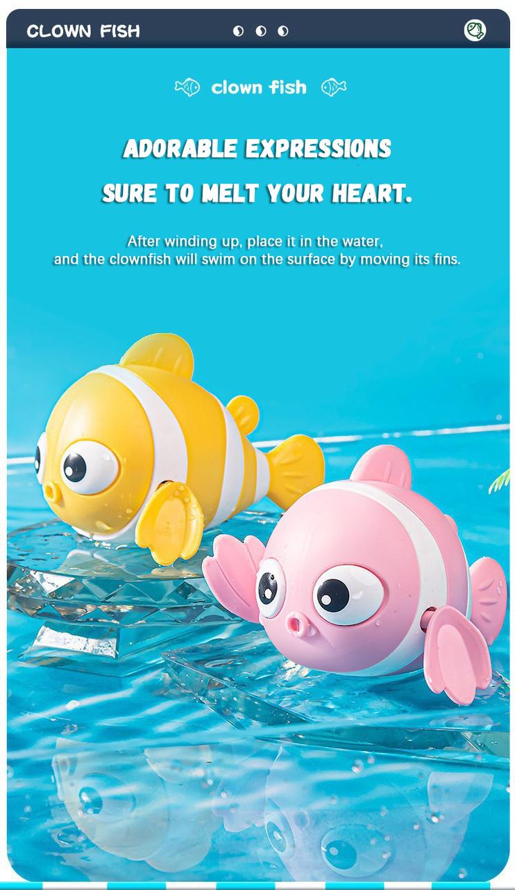 🐳Naťahovacia hračka na kúpanie v tvare klauna pre bábätká 🐟🐟🐟