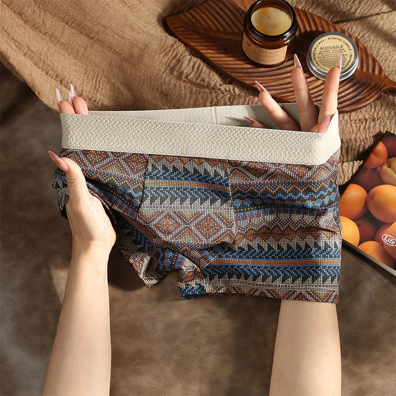 Pánske priedušné boxerky s geometrickým vzorom