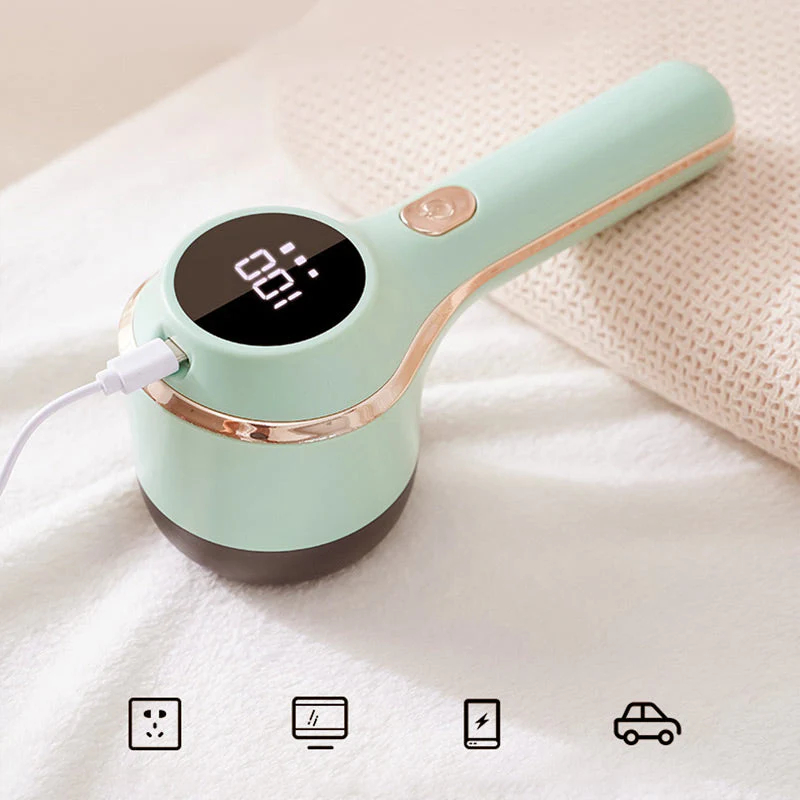 Digitálny odstraňovač žmolkov z textílií s 3 rýchlosťami