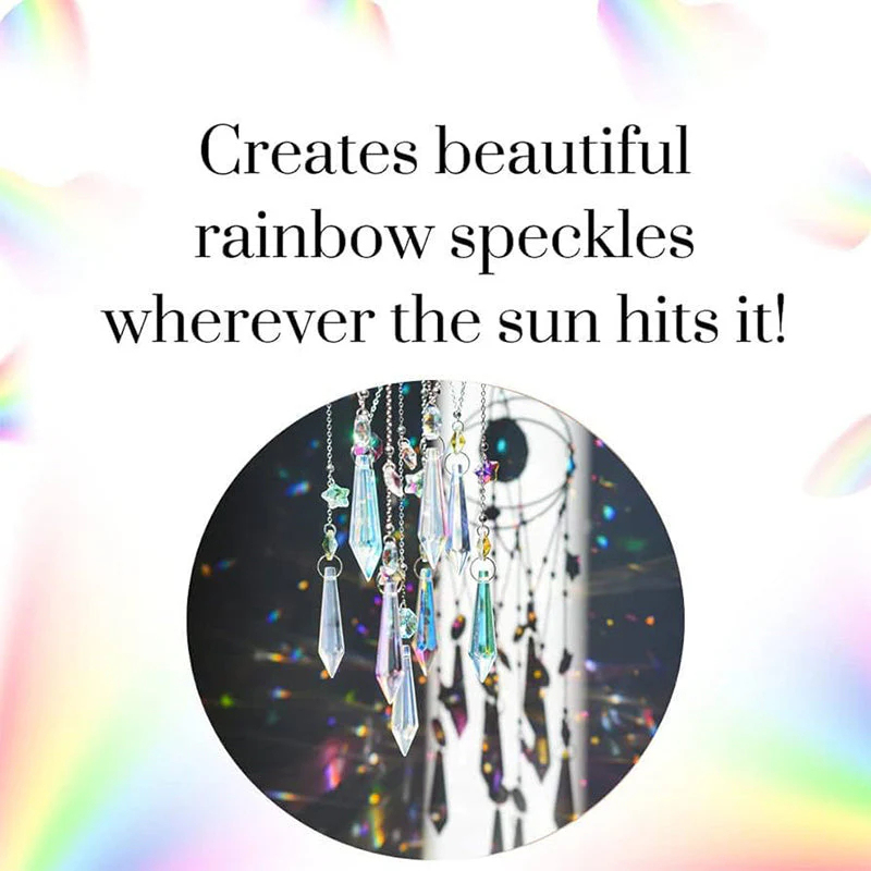 Závesný krištáľový hranolový prívesok Suncatcher