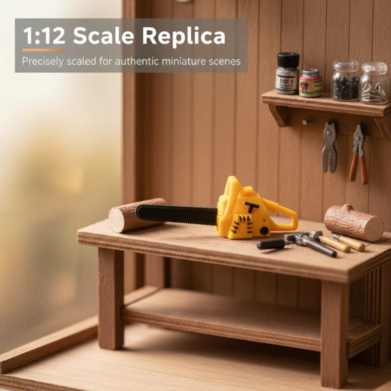 Stylowy model miniaturowej piły łańcuchowej