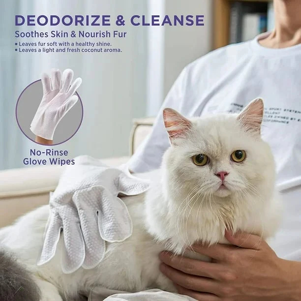 Jednorazové rukavice a obrúsky na čistenie domácich zvierat🐕