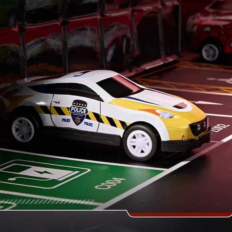 🚗Sada 48 mini autíčok s odťahovacou plošinou a vstavanou garážou🚗