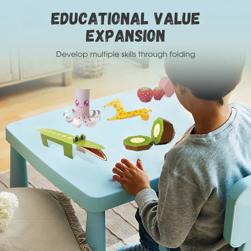 3D ručne vyrobená origami kniha