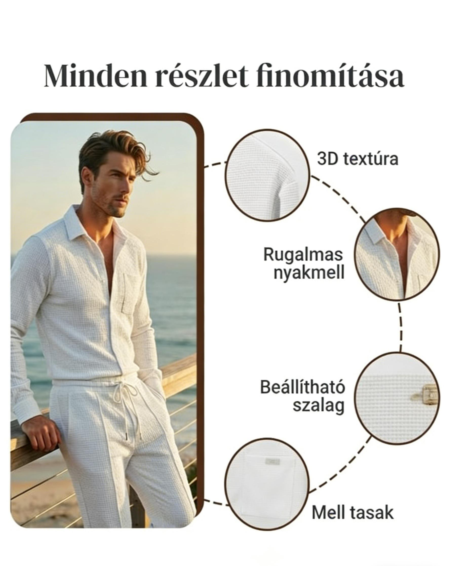 🔥 Špeciálna cena! Zľava 60%! 🔥💥Pánska ležérna dvojdielna súprava: vaflový sveter + nohavice