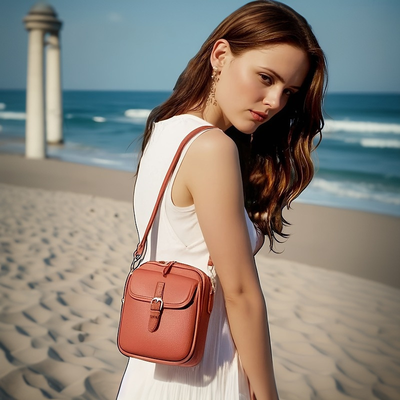 👜Kožená kabelka cez telov👜