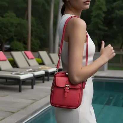 👜Kožená kabelka cez telov👜