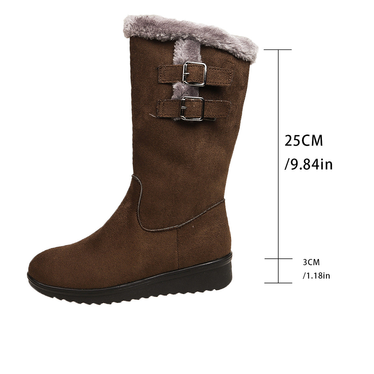 🔥 🔥 🔥Teplé dámske snehule strednej výšky s plyšovou podšívkou!