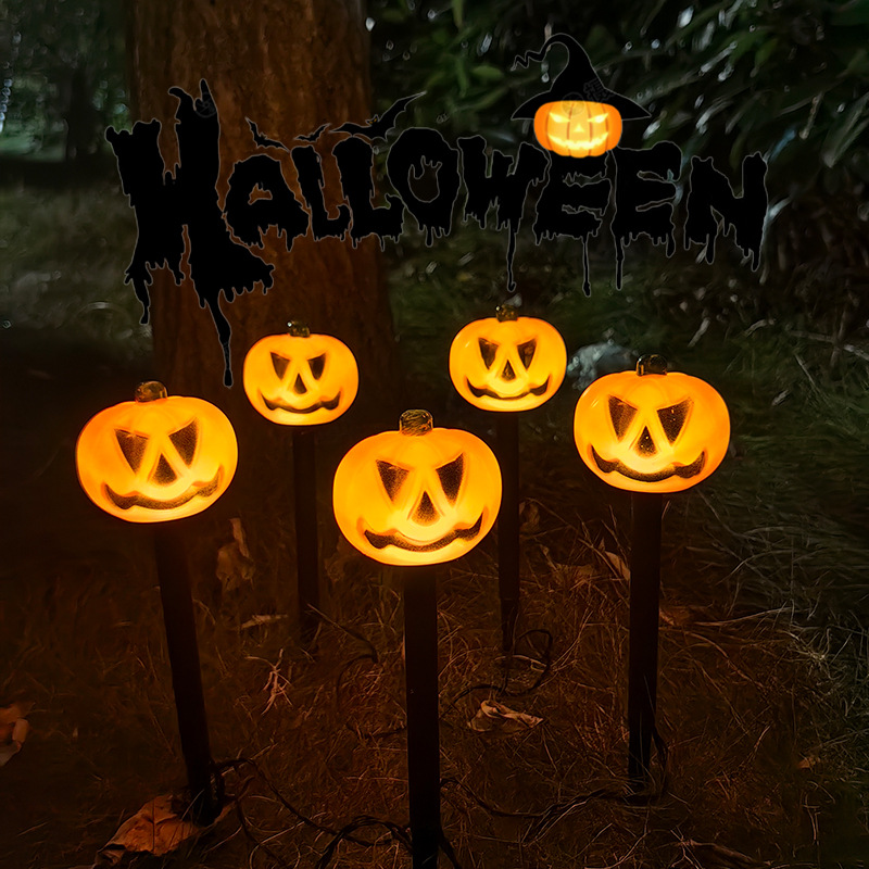 👻Balenie 6 solárnych halloweenskych zemných LED svetiel🎁