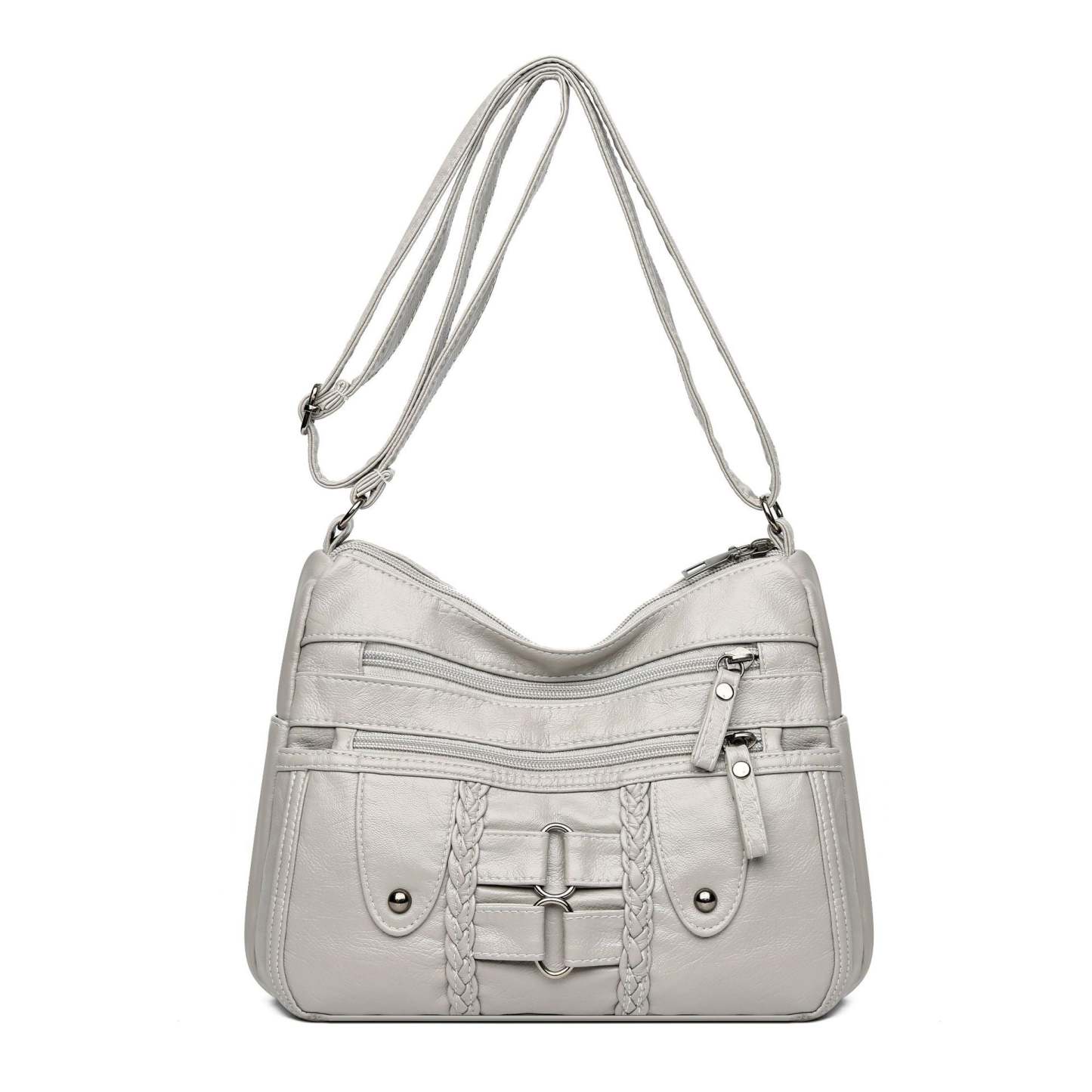 Kabelka cez rameno z pranej kože 👜