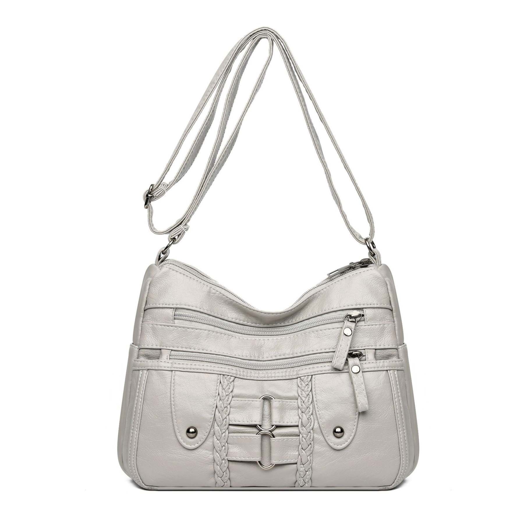 Kabelka cez rameno z pranej kože 👜