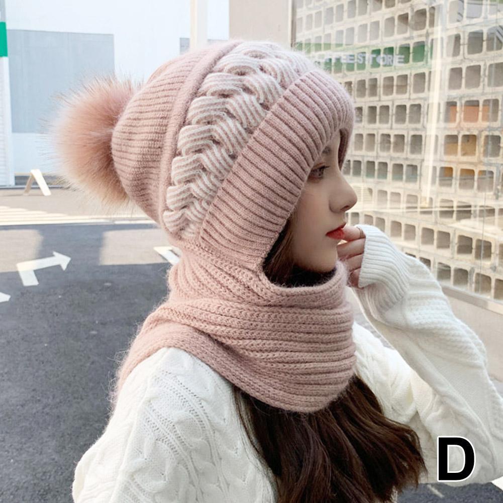 Squirrel plush warm women's knitted hat versatile