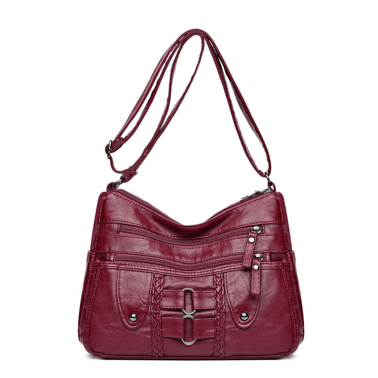 Kabelka cez rameno z pranej kože 👜