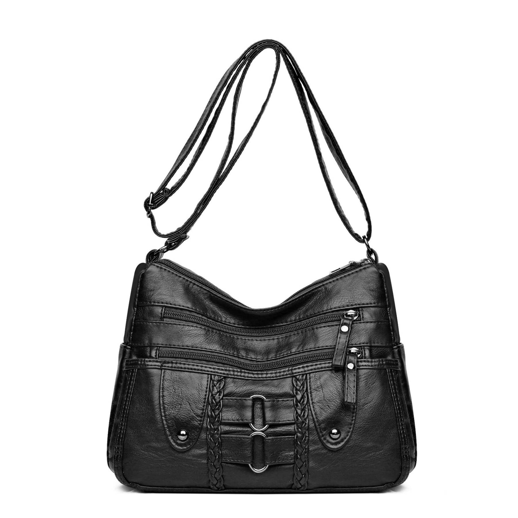 Kabelka cez rameno z pranej kože 👜