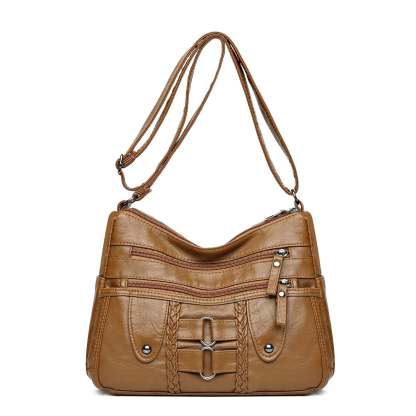 Kabelka cez rameno z pranej kože 👜