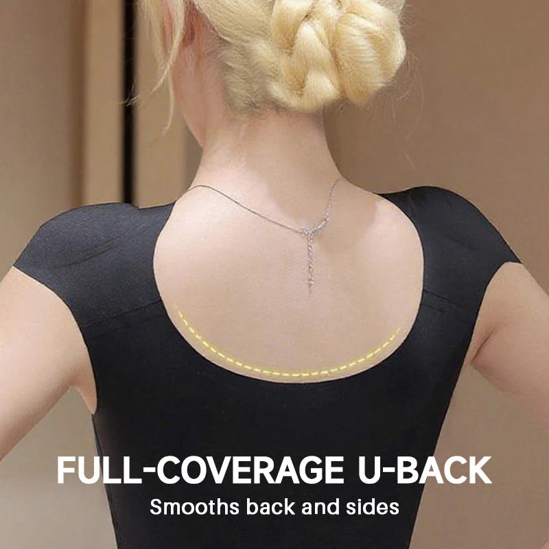 Bezšvové dámske spodné prádlo 1 v 1 s integrovanými ramennými vypchávkami