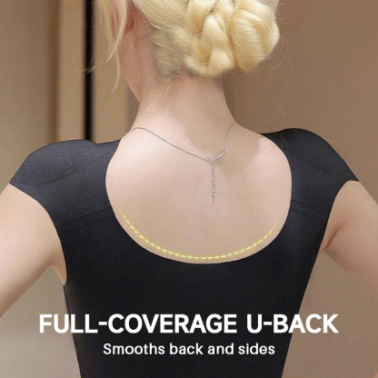 Bezšvové dámske spodné prádlo 1 v 1 s integrovanými ramennými vypchávkami