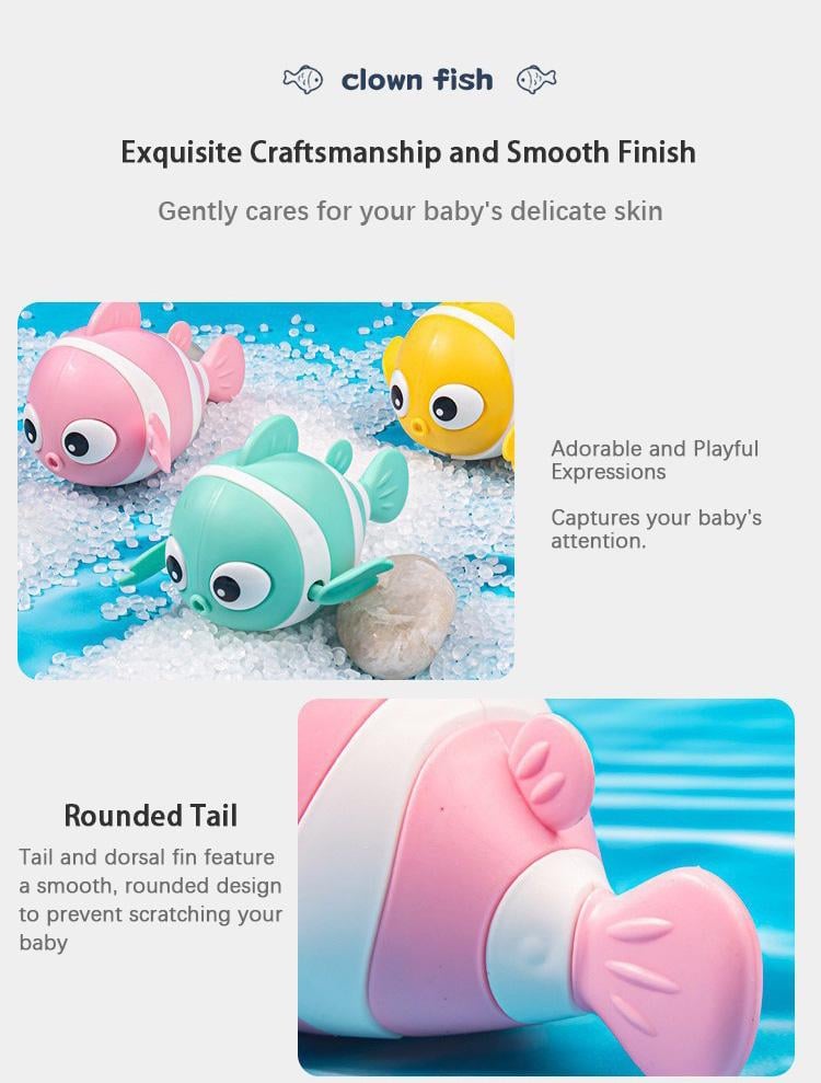 🐳Naťahovacia hračka na kúpanie v tvare klauna pre bábätká 🐟🐟🐟