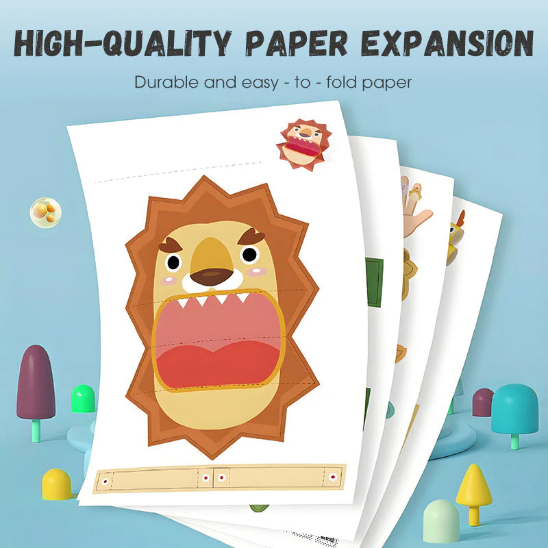 3D ručne vyrobená origami kniha