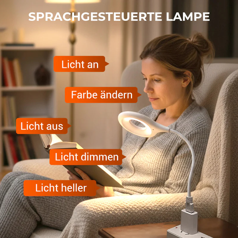 Hlasovo ovládaná LED USB lampa