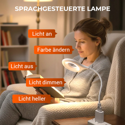 Hlasovo ovládaná LED USB lampa