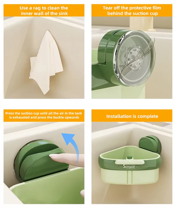 Rohové rameno s prísavkou pre drez