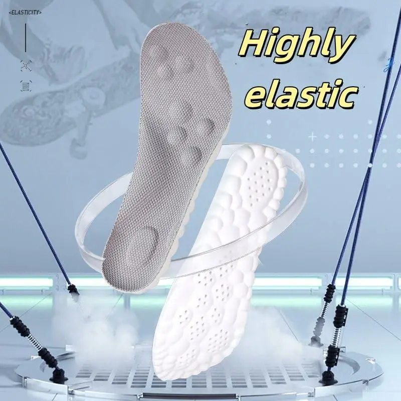 technology insoles super soft ultra comfortable acupressure massage insoles for sports shoes breathable mesh design with ergonomic arch support white blue ideal for running walking comfortable walking shoes ergonomic insole design breathable insole Product details 6