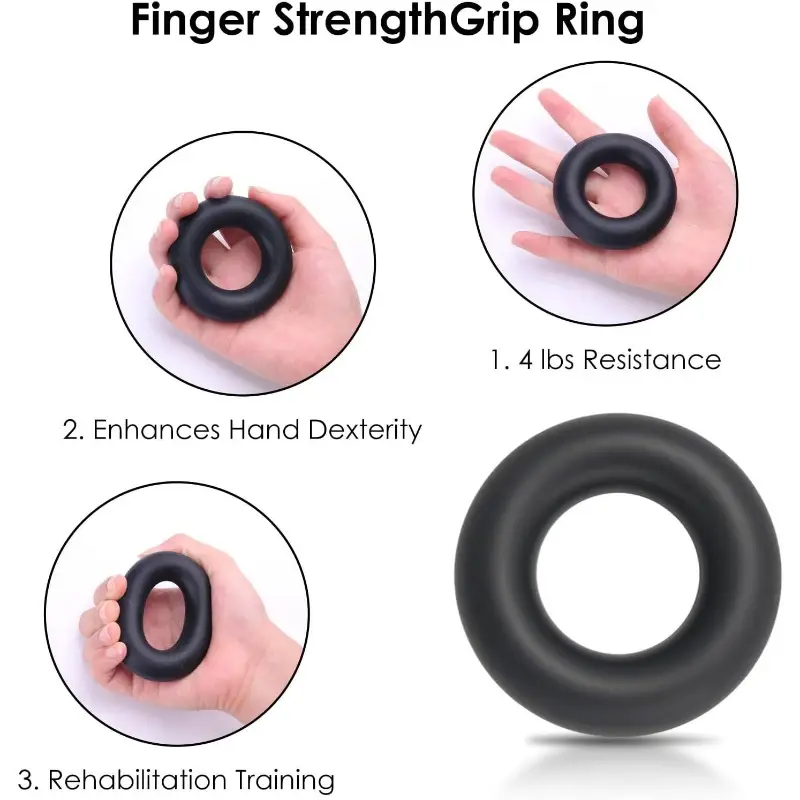 grip strength trainer hand gripper strengthener set 5 pack adjustable hand gripper 2 pack with click counter   grip ball   11 132 lbs forearm strengthener athletes rock climbing forearm strengthener   Product details 7