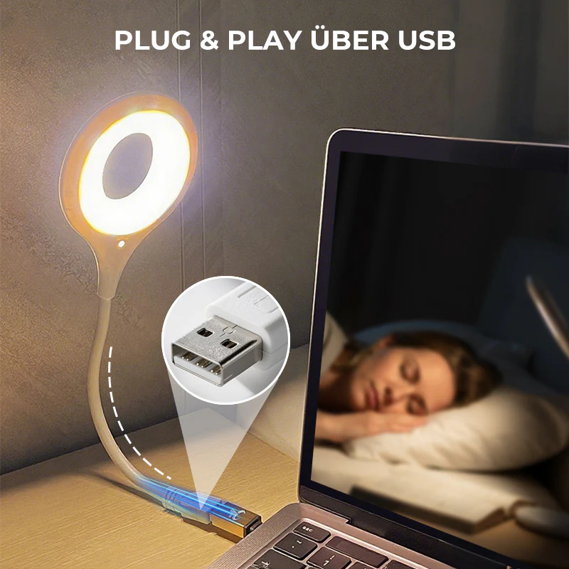 Hlasovo ovládaná LED USB lampa