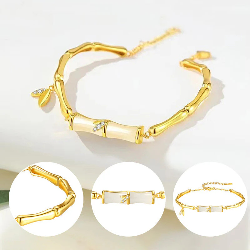 Dámsky bambusový náramok s retiazkou 📿💦